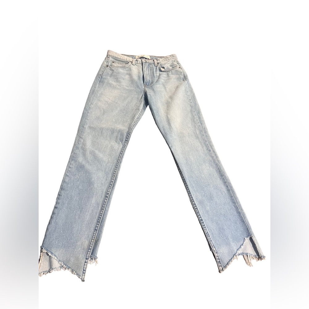 Reformation Light Blue Straight Leg Pants